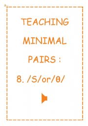 TEACHING MINIMAL PAIRS 8