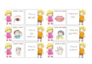 English Worksheet: The body - 30 memo cards (3/5)
