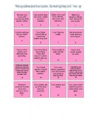 MODALS OF PAST PROBABILITY BOARD GAME