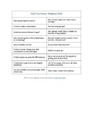English Worksheet: Role Play