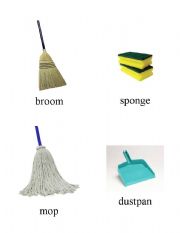cleaning supplies - ESL worksheet by mariawyss