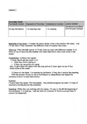 English Worksheet: Lesson One