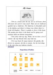 English Worksheet: my house