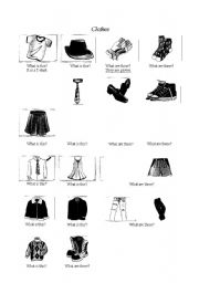 English Worksheet: Clothes