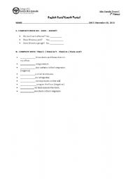 English worksheet: ENGLISH ELEMENTARY PRACTICE