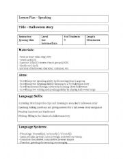 English Worksheet: Halloween