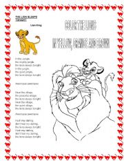 The lion sleeps tonight - Lion King song