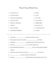 English worksheet: Medical Terms