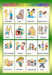 CHILDS GAME FOR BEGINNERS - FLASHCARDS III