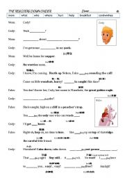 English worksheet: THE RESCUERS DOWN UNDER part 1