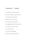 English Worksheet: 