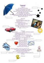 English Worksheet: Rihanna-Umbrella