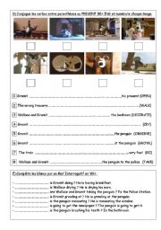 WALLACE and GROMIT BE+ ING Worksheet N2