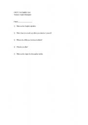 English worksheet: lady quiz