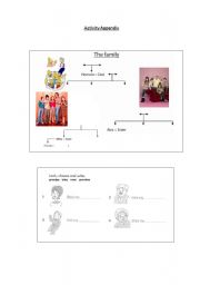 English worksheet: family