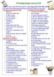 Writing practice for TOEFL/IELTS exams. Useful expressions and vocabulary. Part XVII.