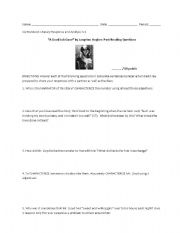 English worksheet: A Good Job Gone: Post-Reading Questions