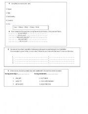 English worksheet: Personal information 