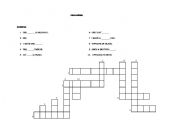 English Worksheet: Crossword