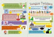 English Worksheet: Tongue Twisters Minibook (Part 1)
