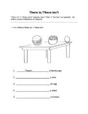 English Worksheet: There is /There are