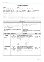 Formal Lesson Plan+All Worksheets needed