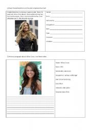 English Worksheet: Describing famous people