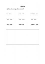 English worksheet: Adjectives 