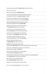 English Worksheet: idioms