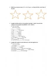 English Worksheet: worksheet to be