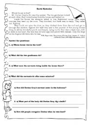 English Worksheet: Extra reading/grammar exercises