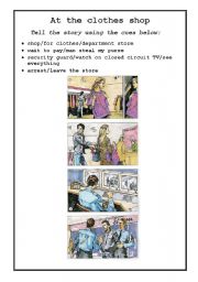 English Worksheet: Picture Story 1