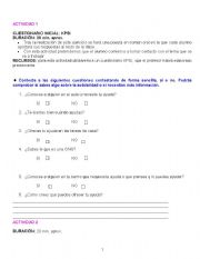 English worksheet: solidaridad