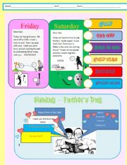 English Worksheet: The Fathers Day Present Page 2