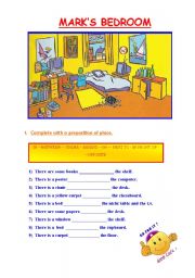 There + be + Preposition of place - ESL worksheet by GigiGraziano