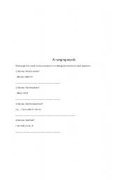 English worksheet: likes and dislikes