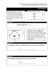 English worksheet: round- trip time