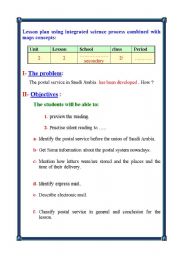 English worksheet: postal services