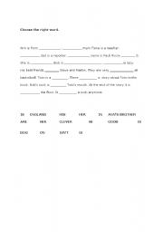 English Worksheet: Ann