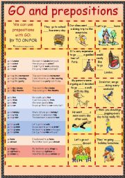 Prepositional phrases with go