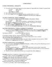 English Worksheet: Conditional Clauses