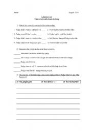 English worksheet: TALES OF A FOURTH GRADE NOTHING TEST