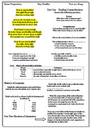 English Worksheet: Exam Preparation                          