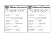 English worksheet: Prepositions