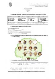 English Worksheet: GREETINGS AND FAMILY