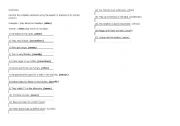 English Worksheet: frequency adverbs position exercises