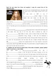 English Worksheet: use the correct form and rewrite