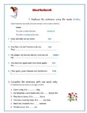 English Worksheet: Prepositions