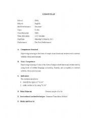 English worksheet: RPP SMP