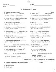 English Worksheet: Present Simple or the Present Simple Continuous, Past Simple 